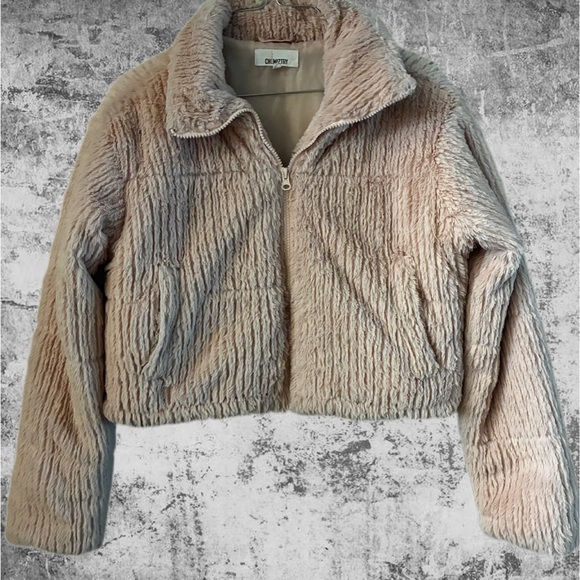 Chemistry Beige Teddy Jacket - Picture 6 of 7